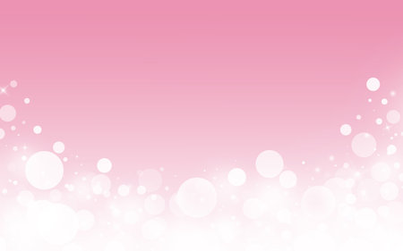 Sweet pink sparkle rays lights with bokeh elegant show on stage abstract background. Dust sparks background. の写真素材