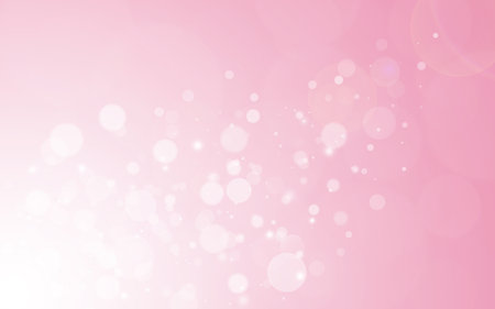 Pink sparkle rays lights with bokeh elegant show on stage abstract background. Dust sparks background. の写真素材