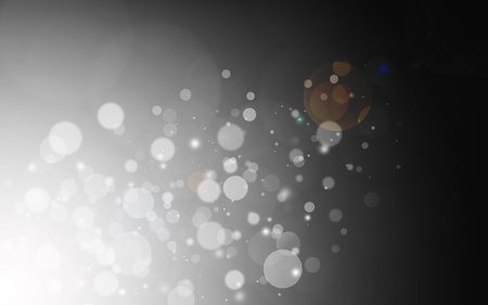 Grey sparkle rays lights with bokeh elegant show on stage abstract background. Dust sparks background.の写真素材