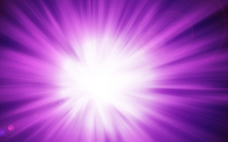 Purple sparkle rays lights with bokeh elegant show on stage abstract background. Dust sparks background.の写真素材