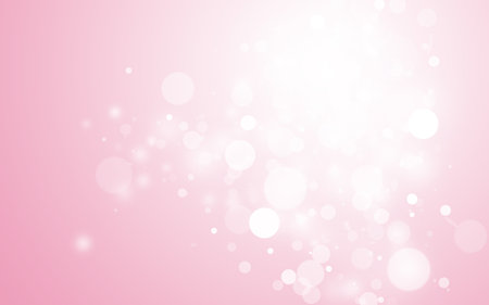 Sweet pink sparkle rays lights with bokeh elegant show on stage abstract background. Dust sparks background.の写真素材