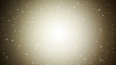 Gold sparkle rays lights with bokeh elegant abstract background. Dust sparks background.の写真素材