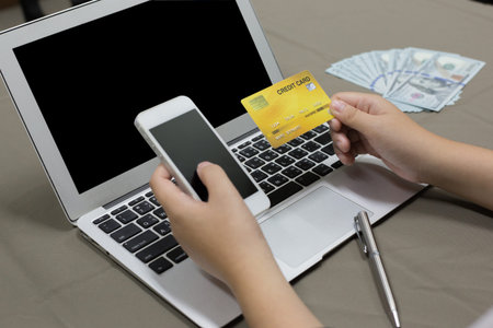 Company employees are buying products online and paying via credit cards online conveniently and...
