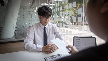 Supervisor gives the document envelope to the employee, supervisor submits the resignation documents...