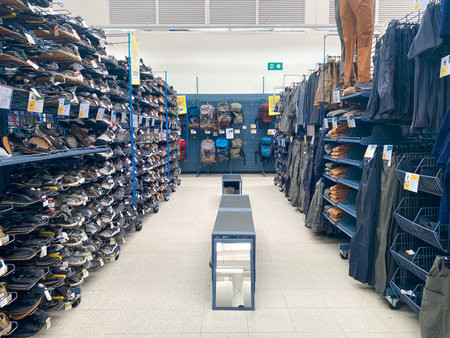 Bigc, THAILAND- August 25, 2021 : Products in famous department stores in Thailand Selling electrical appliances - dry food - condiments - snacks - beverages â soap-shampoo and many more.のeditorial素材