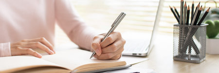 Taking note, Close-up Hand Writing an Important Message in Notebook - Communication, Take notes of...