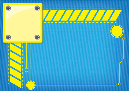 Background technology engineering yellow and blueのイラスト素材