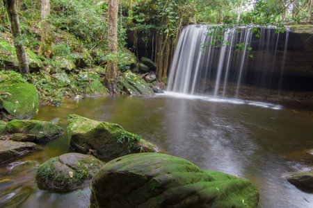 Wangkwang waterfall at Phu Kradueng national park, Loei Province, Thailand