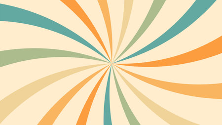 Abstract retro background with curve sunburst raysのイラスト素材