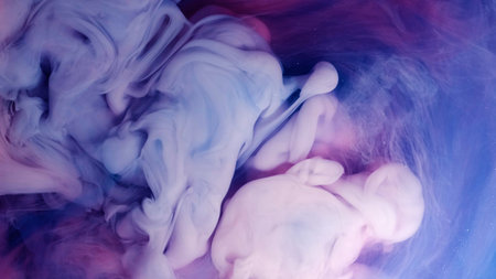 Blue pink ink. Abstract wallpaperの写真素材