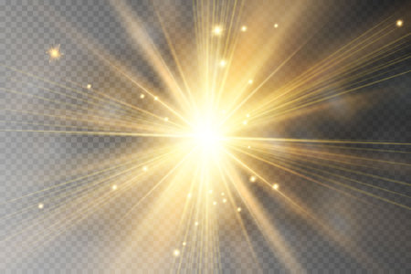 Glow light effect. Star burst with sparkles illustration.のイラスト素材