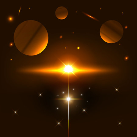 Christian religious design for Easter celebration, Christmas. Shining Cross. Vector illustration.のイラスト素材