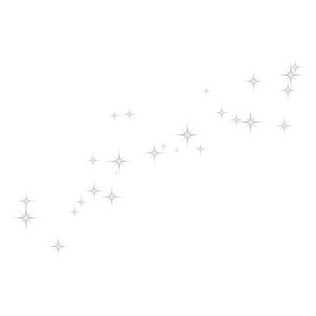 Fireworks star random source stream.  Falling Star. Stars on a white background.のイラスト素材