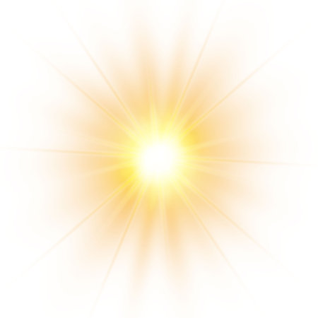 Sunlight a translucent special design of the light effect. Vector illustration.のイラスト素材