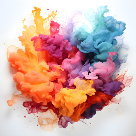 A beautiful watercolor abstract background.の素材