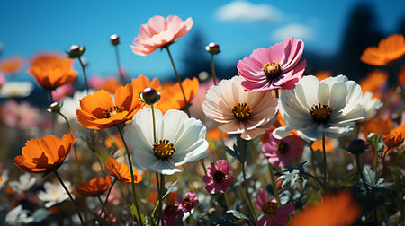 Beautiful field flowers.の素材