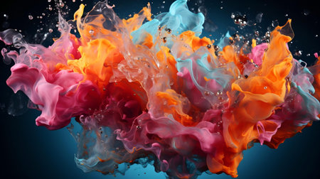 A beautiful watercolor abstract background.の素材
