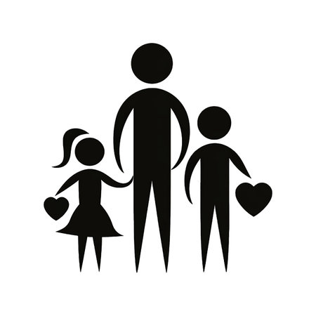 Family icon isolated on transparent background.の素材