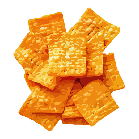 Crunchy Orange Snack Bites Delightのイラスト素材