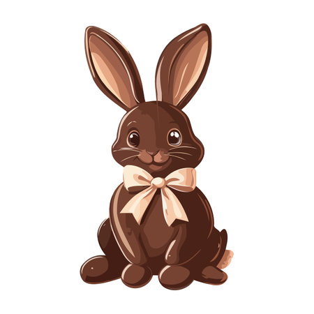 Cute Vector Bunny Holding Easter Eggsのイラスト素材