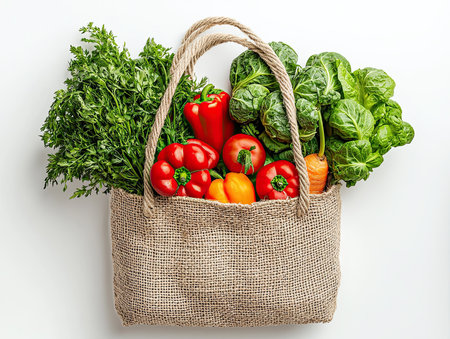 Organic Vegetables In Eco Bagの素材