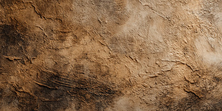 Cracked earthy plaster with natural roughnessの素材