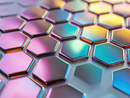 Pastel Hexagon Pattern Soft Backgroundの素材