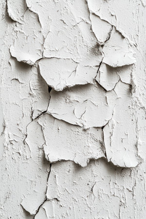Cracked White Paint Wall Distressed Textureの素材