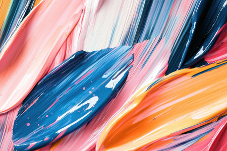 Vibrant Abstract Paint Splash Artworkの素材