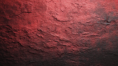Rough red plaster wall texture close-upの素材