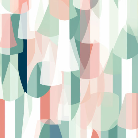 Pastel Geometry on a Clean White Backgroundの素材