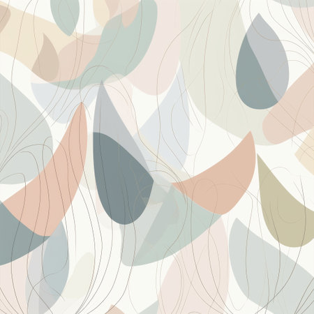 Contemporary Abstract Shapes in Soft Colorsの素材