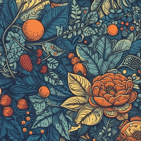 Dark Botanical Illustrationの素材