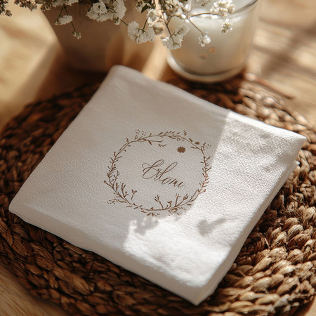 Wedding Invitation Card Mockup. Wedding Decoration.の素材