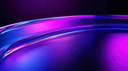 abstract background with smooth lines in purple and violet colors, 3d renderの素材