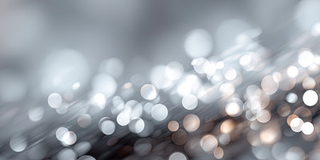 Close-up metallic bokeh with shiny highlightsの素材