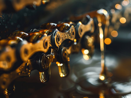 Close up shot of beer taps in a pub or restaurant, shallow depth of field.の素材