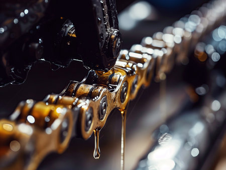 Pouring oil on the tank of a car. Selective focus.の素材