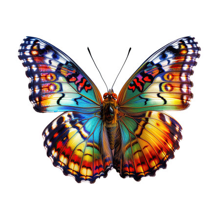 Beautiful butterfly isolated on transparent background.の素材