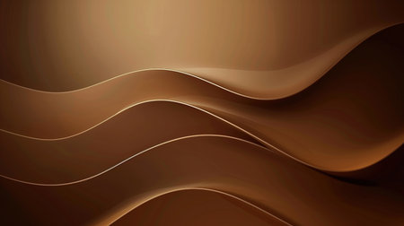 Abstract brown wavy background.の素材