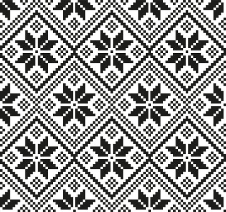 New Years Christmas pattern pixel for print.のイラスト素材