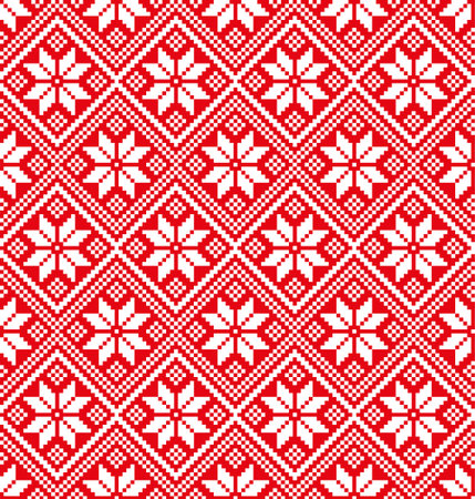 New Years Christmas pattern pixel design.のイラスト素材