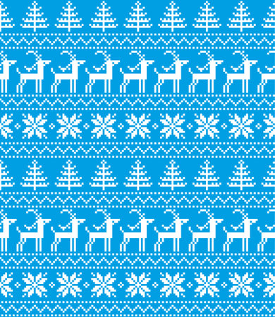 New Year's Christmas pattern pixel for print 2018 Vector illustration.のイラスト素材