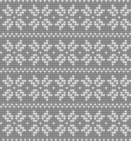 Knitted Christmas and New Year pattern for printのイラスト素材