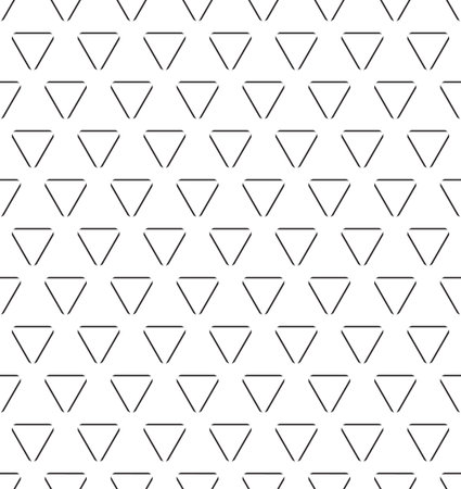 Seamless black - white geometric patternのイラスト素材