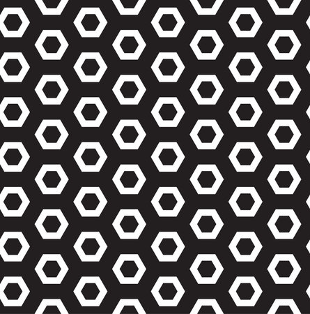 Seamless black - white geometric pattern vector illustrationのイラスト素材
