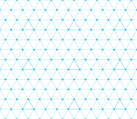 Vector seamless geometric pattern in blue color illustration.のイラスト素材