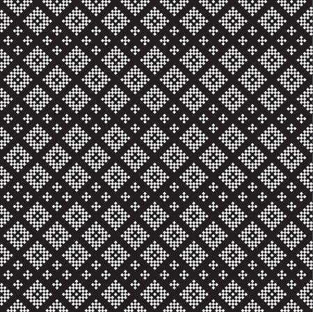 Black and white seamless diamond backgroundのイラスト素材