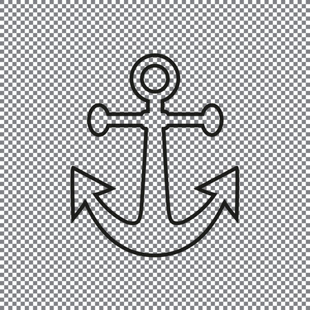 icon anchor on a transparent backgroundのイラスト素材