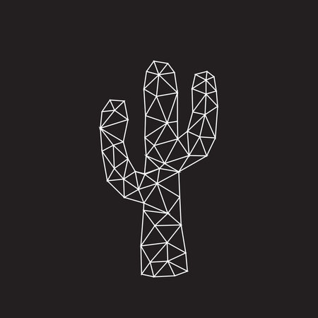 Seamless geometric pattern with cactus plants 1のイラスト素材